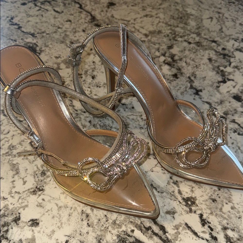 Bcbg generation Elegant Silver High Heel Sandals